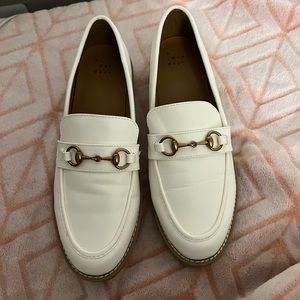 White loafers, worn once. Size 8